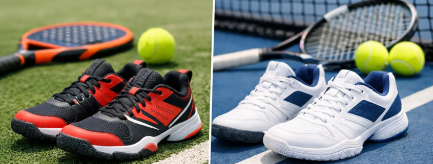 Padelschoenen versus tennisschoenen verschil