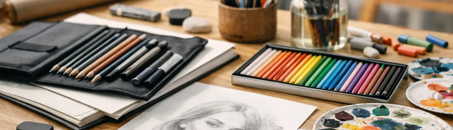 Tekenmateriaal voor de kunstacademie kiezen zonder miskoop
